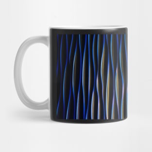 Black waves lines Mug